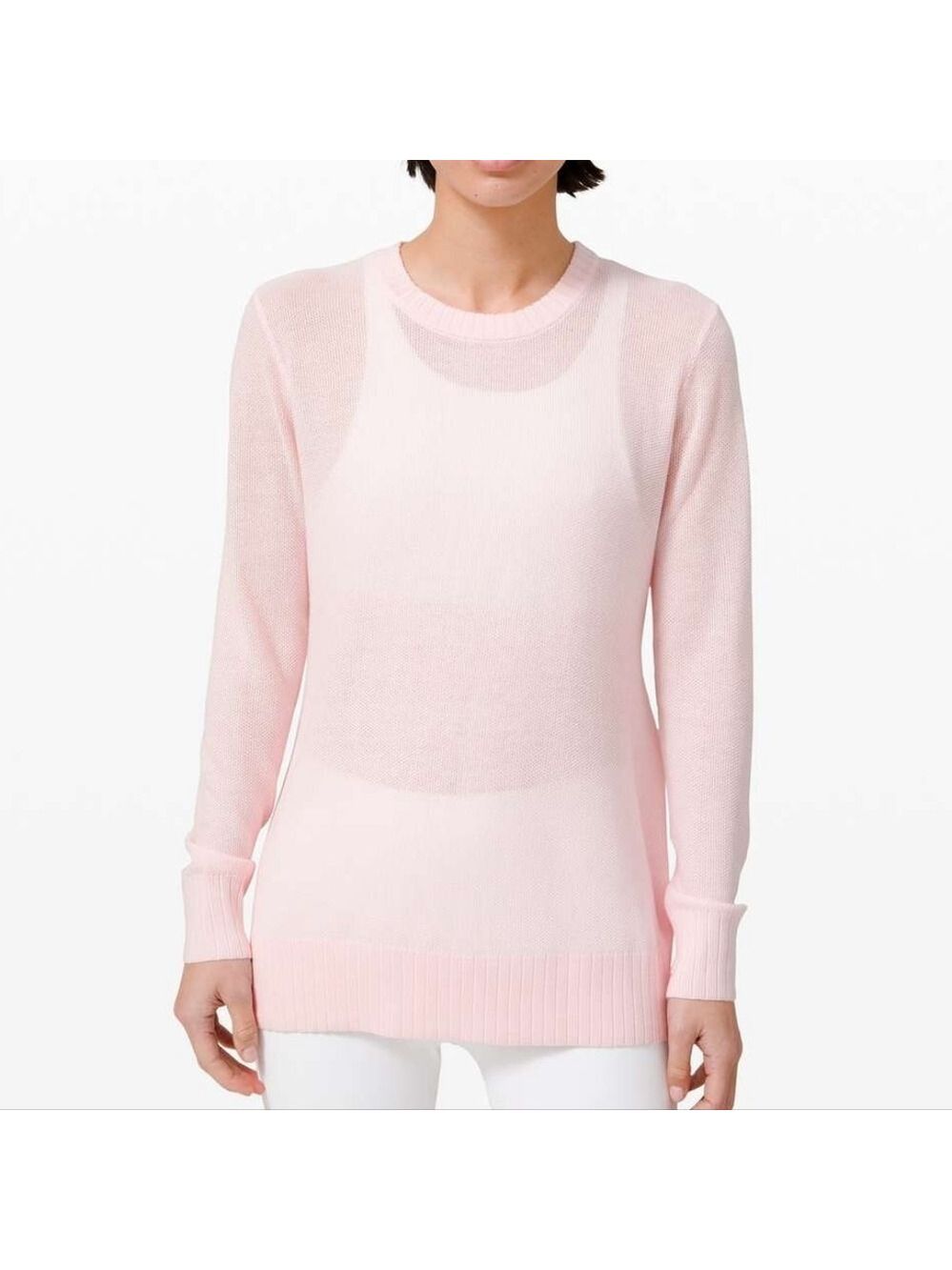 Lululemon 2020 Sincerely Yours Sweater in Pink Glow Size M/L - Picture 1 of 15